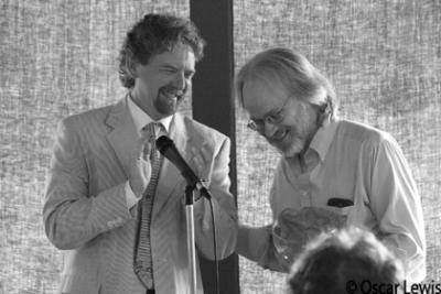 James Cardo (left), Head of School, and Stan Voynick (right), Photo by Oscar Lewis James Cardo (left), Head of School, and Stan Voynick (right), Photo by Oscar Lewis