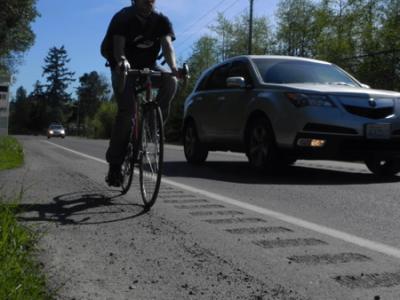 Rumble Strips already etched into the main road north of Town. Rumble Strips already etched into the main road north of Town.