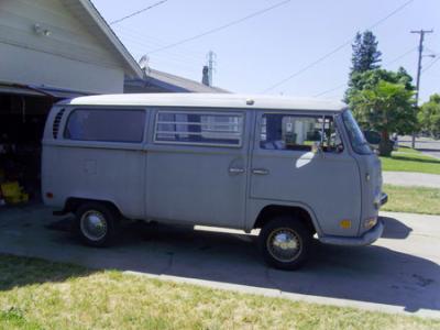 Bertha Buss VIII, Alan’s current VW bus, a 1970 camper van